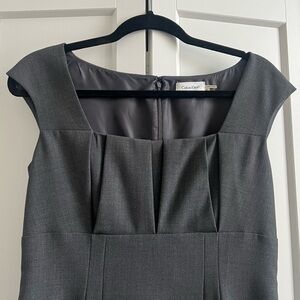 Gray Calvin Klein timeless shift dress